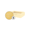 Omlet cama de espuma con memoria para perros pequeña en amarillo suave