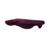 Gran piel de oveja púrpura Topology topper para cama de perro de espuma de memoria