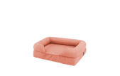 Una pequeña cama de espuma con memoria de 24 pulgadas en color rosa