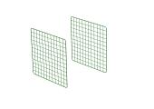 Paneles de extensión de recinto para conejos Zippi - altura simple - pack de 2