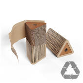 Paquete de recambio de cartón reciclable para postes rascadores para gatos cortos y de pared Stak 