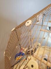 La jaula para pájaros Omlet Geo tiene una forma maravillosa.