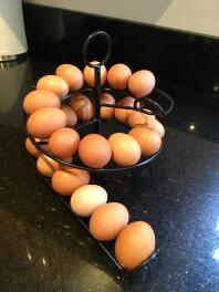 Huevos deliciosos de mis chicas