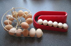 La rampa de huevos con huevos bantam