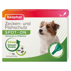 Beaphar tick & flea protection spot-on 3x1ml para perros pequeños (hasta 15kg)