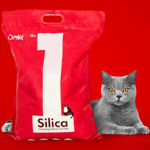 Arena para gato de Omlet Nº1 Snow Silica (sílice) - 3,5kg