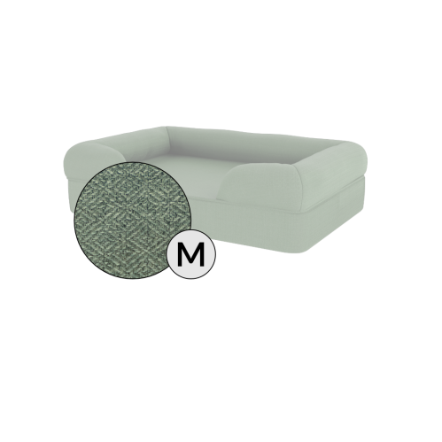 Omlet cama de espuma con memoria para perros de tamaño mediano en color verde salvia