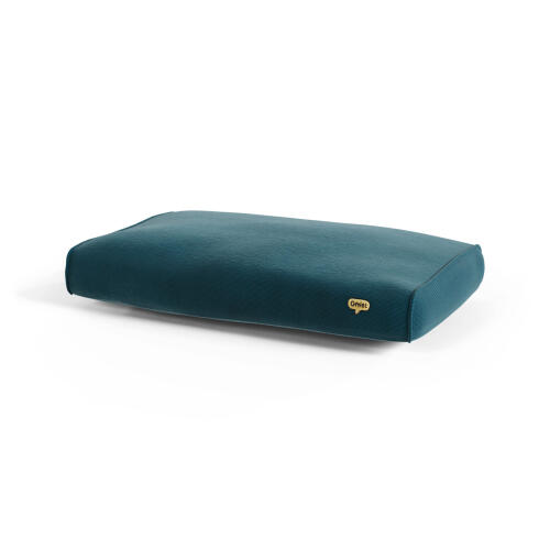 Cojín cama para perro mediano - edición limitada - pana verde azulado