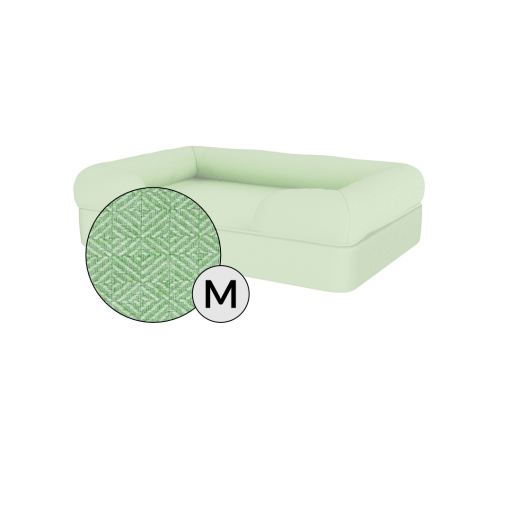 Omlet cama de espuma con memoria para perros de tamaño mediano en verde matcha