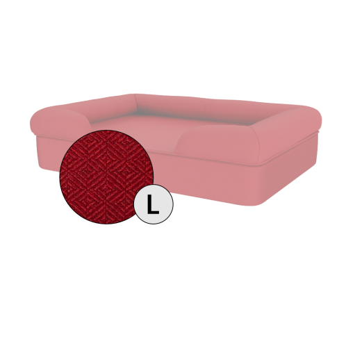 Omlet cama de espuma con memoria para perros grande en rojo merlot