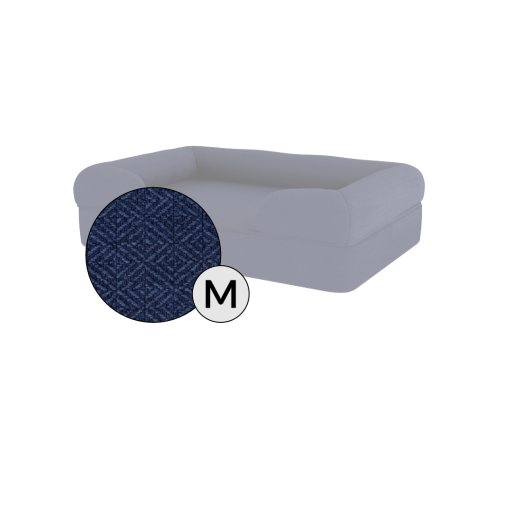 Omlet cama de espuma con memoria para perros de tamaño mediano en azul noche