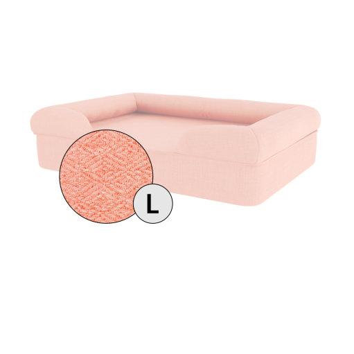 Omlet cama de espuma con memoria para perros grande en color rosa melocotón