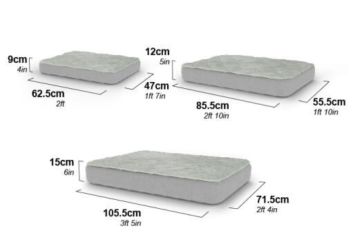 Omlet Topology dimensiones de la cama para perros