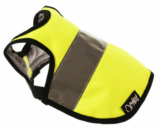 Chaleco amarillo de alta visibilidad con cierre ajustable