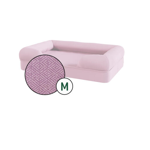 Funda de cama para gatos bolster solo - mediano - lavanda lila