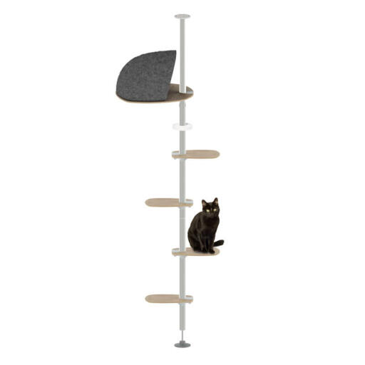 Freestyle árbol para gatos de interior de suelo a techo la escalera