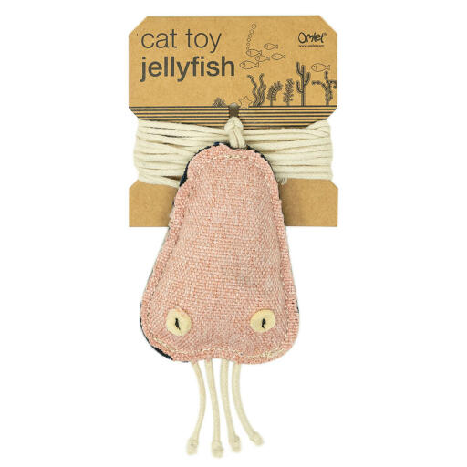 Juguete para gatos de poliéster con medusa