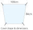 Eglu Go diagrama de la cubierta transparente de 1m