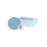 Omlet cama de espuma con memoria para perros pequeña en azul cielo