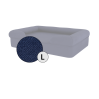 Omlet cama de espuma con memoria para perros grande en azul noche