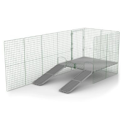 Plataformas para cobayas Zippi - 4 paneles - 2 rampas