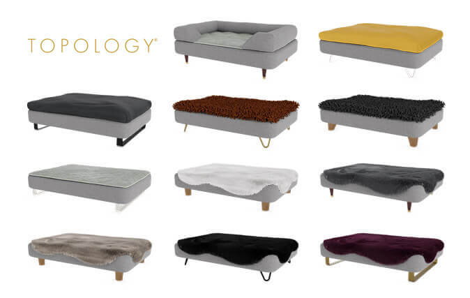 Un colchón, cinco estilos distintos, una gama de colores y nueve patas diferentes. ¡Seguro que vas a encontrar uno que te guste!
